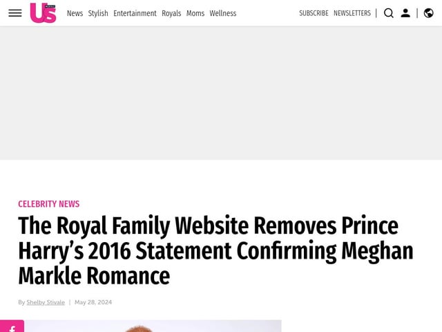 Royal Family removes Prince Harry’s 2016 statement confirming Meghan Markle romance from website