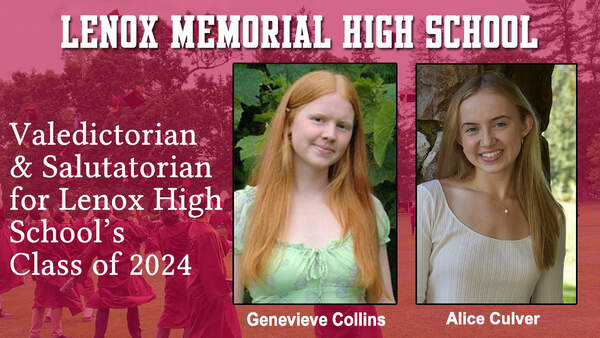 Top Students Named for 2024 at Lenox Memorial High School