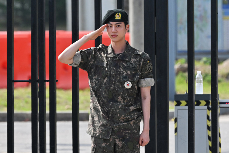 Jin from BTS completes military service in South Korea