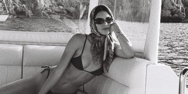 Kendall Jenner Embraces Summer in Bikini and Chic Headscarf