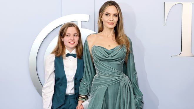 Angelina Jolie and Daughter Vivienne Twins at 2024 Tony Awards