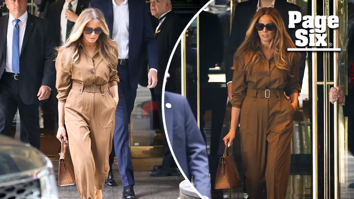 Melania Trump wears Max Mara jumpsuit and $15K Hermès bag after Donald Trump conviction