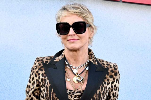 Sharon Stone Shows Cheetah Speed and Biker Look at The Bikeriders Premiere