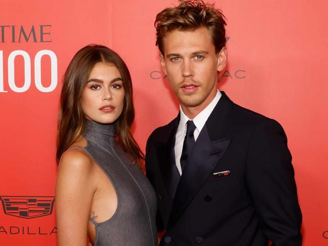 Kaia Gerber Shares Sweet Kiss with Austin Butler The Bikeriders Premiere