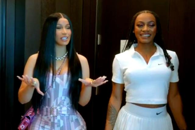 Cardi B and ShaCarri Richardson Show Off Their Olympic Nails