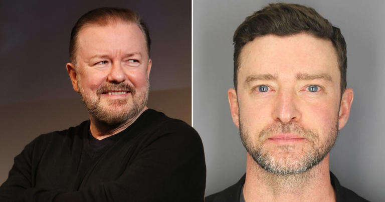 Ricky Gervais Mocks Justin Timberlake After Arrest