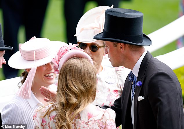 Prince William Playfully Teases Princess Eugenie at Royal Ascot