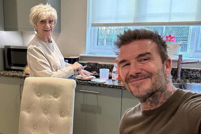 David Beckham Celebrates Mom Sandra’s Birthday with Cute Kitchen Photo: ‘Love You’