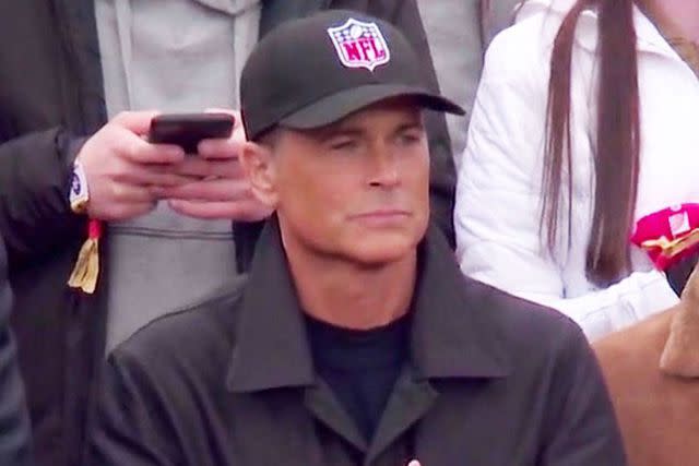 Rob Lowe Explains His Viral NFL Hat ‘I Support the Shield’