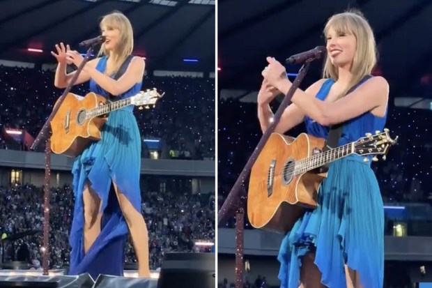 Taylor Swift stops mid-song as her hand ‘freezes into a claw’ for ‘first time ever’ during frigid Scotland Eras show