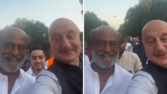 Anupam Kher calls Rajinikanth ‘God’s gift to mankind’ in new video watch his reaction